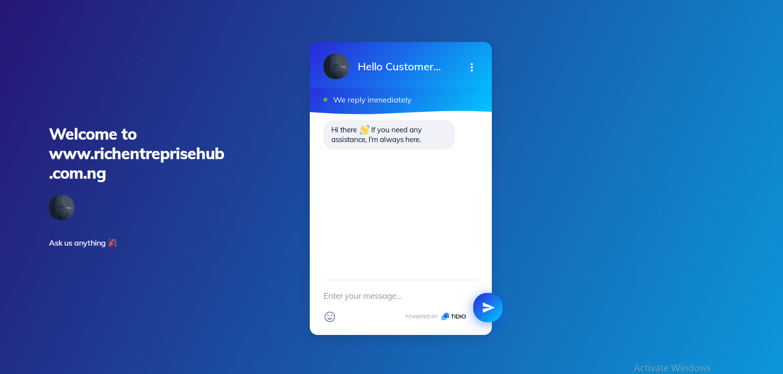 Richentreprise's app dashboard